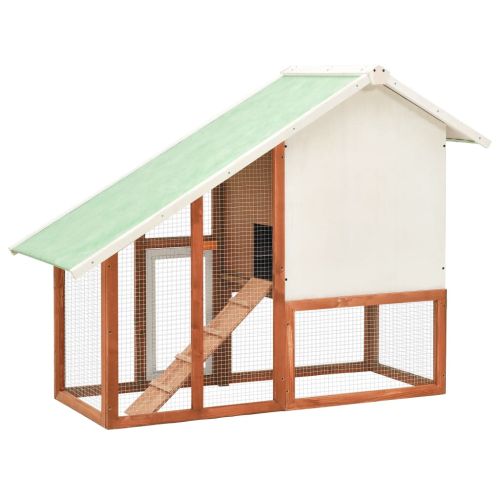 Клетка за зайци, 140x63x120 см, чам масив