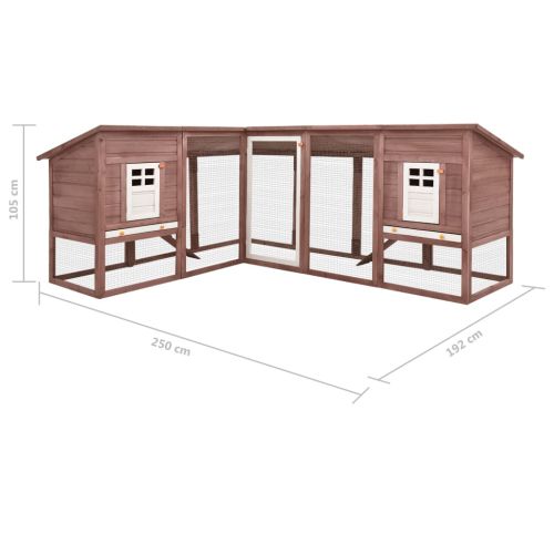 Външна клетка за зайци с пътечка, мока и бяло, чам масив