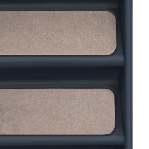 Сгъваема кучешка стълба с 4 стъпала, тъмносива