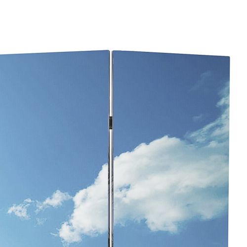 Сгъваем параван за стая, 200x170 см, плаж