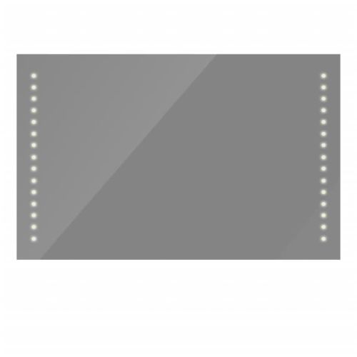 Стенно огледало за баня със LED светлини, 100 x 60 см (Д х В)