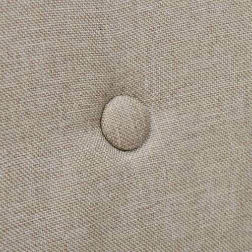 Трапезни столове, 2 бр, бежов плат и дъбова дървесина масив