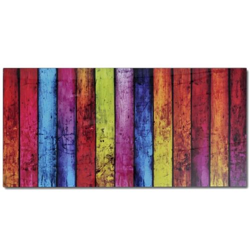 Маса за кафе със стъклен плот с дъга принт