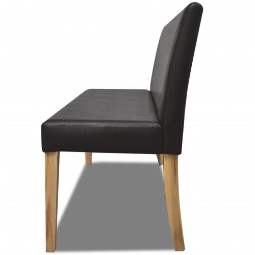 Пейка, 139,5 см, тъмнокафява, изкуствена кожа