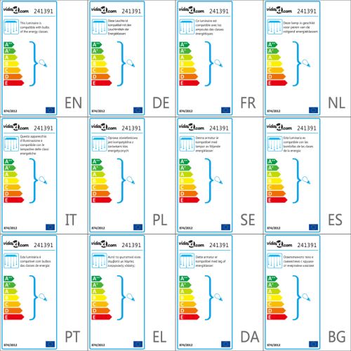 Бял полилей с блестящи стъклени кристали, 8 x G9, 29 см