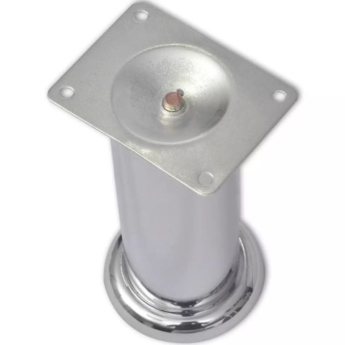 4 Кръгли крака за диван, хром, 180 мм