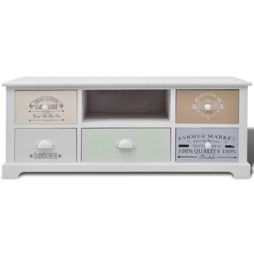 ТВ шкаф във френски стил, дърво