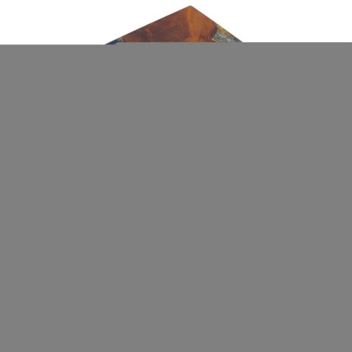 Табуретка, тиково дърво масив и смола