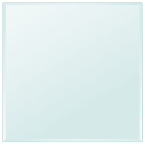 Темпериран стъклен плот за маса, квадратен, 700х700 мм