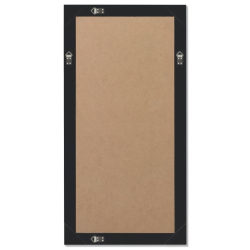 Стенно огледало, бароков стил, 100x50 см, черно