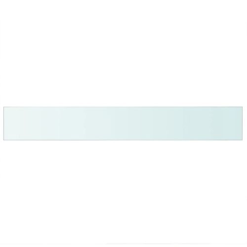 Плоча за рафт, прозрачно стъкло, 90 x 12 см