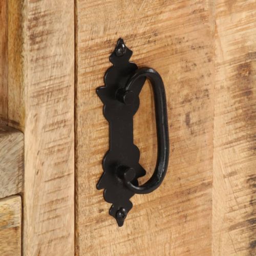 Шкаф за телевизор, груба мангова дървесина, 110x30x50 cм