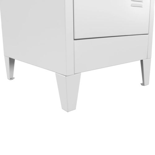 Заключващ се шкаф с 3 отделения, 38x45x180 cм