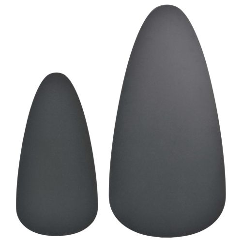 Комплект кафе маси, 2 части, иглолистна дървесина масив, черен