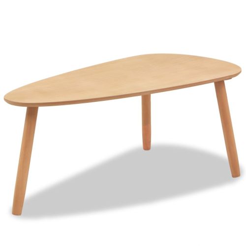 Комплект кафе маси, 2 части, иглолистна дървесина масив, кафяв