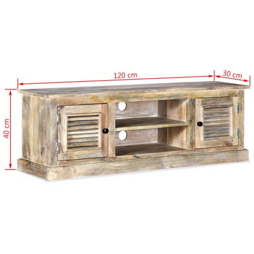 Шкаф за телевизор, мангова дървесина масив