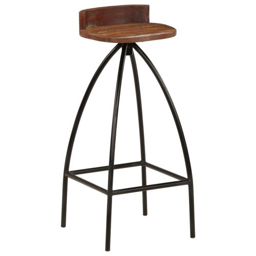 Бар табуретки, 2 бр, регенерирана дървесина масив