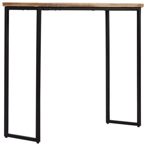 Конзолна маса, регенерирано тиково дърво масив, 90x30x76 cм