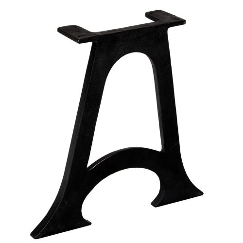 Крака за маса за кафе, 2 бр, арковидна основа, A-образни, чугун