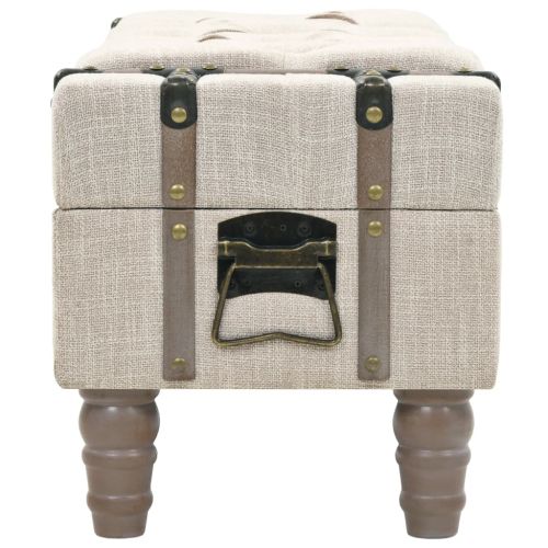 Пейка за съхранение, дървен масив и стомана, 111x34x37 см