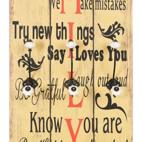 Закачалка за дрехи с 6 куки, 120х40 см, "FAMILY"