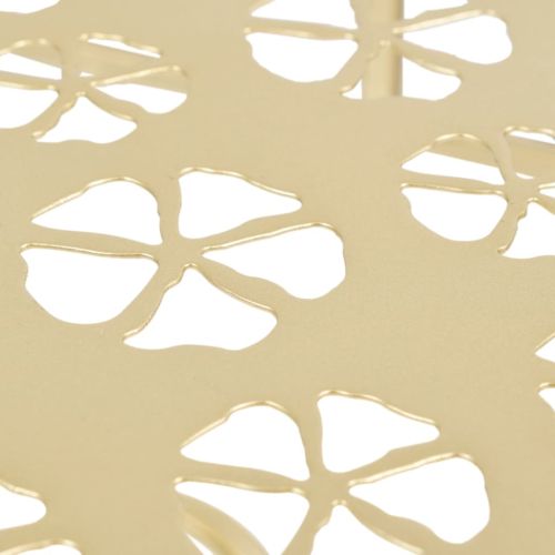 Странична маса винтидж стил полукръг метал 72x36x74 см злато