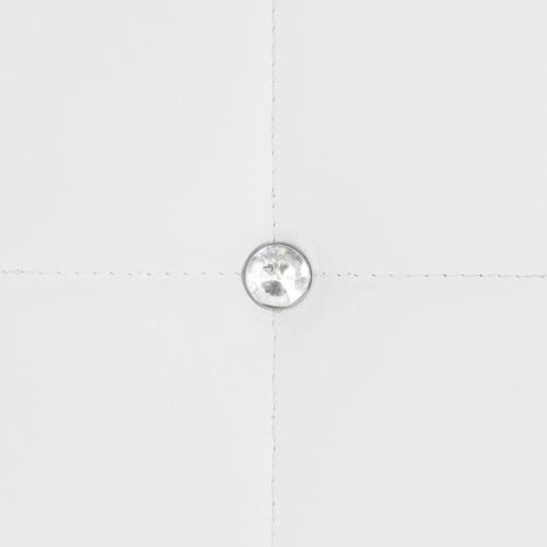 Трапезни столове, 2 бр, бели, изкуствена кожа