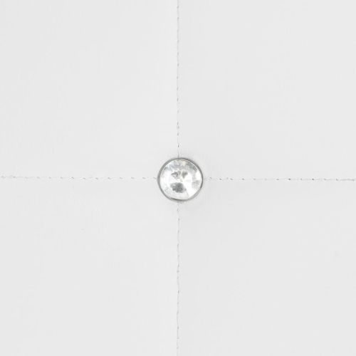 Трапезни столове, 4 бр, бели, изкуствена кожа