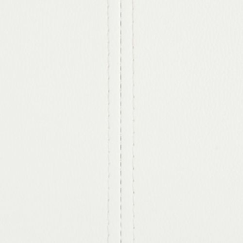 Конзолни трапезни столове, 4 бр, бели, изкуствена кожа