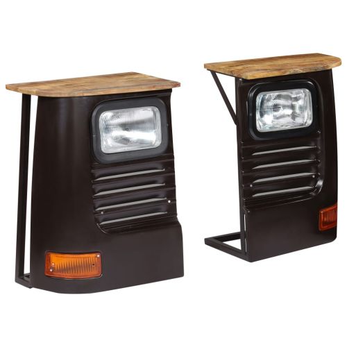 Бюфет тип камион, мангово дърво масив, тъмносив