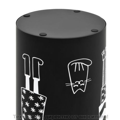 Поставка за чадъри "Жени", стомана, черна