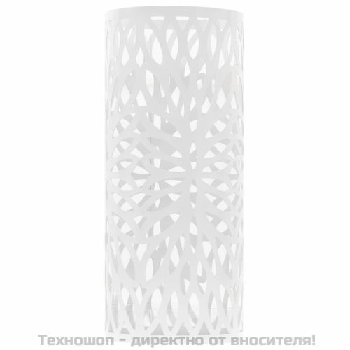 Поставка за чадъри "Листа", стомана, бяла