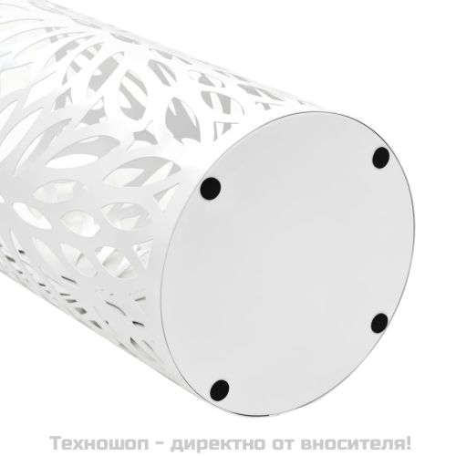 Поставка за чадъри "Листа", стомана, бяла