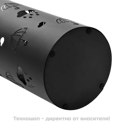 Поставка за чадъри "Чадъри", стомана, черна
