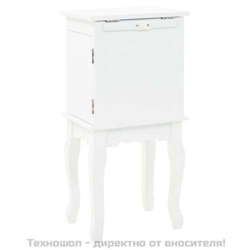 Свободностоящ шкаф за бижута, бял