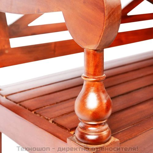 Пейка Батавия, 98 см, махагон масив, тъмнокафява