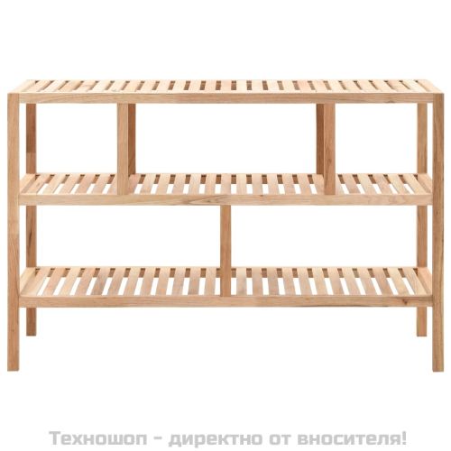 Рафт за баня, масивно орехово дърво, 100x40x65 см