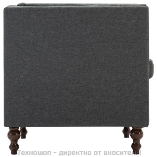 Фотьойл, тъмносив, текстил