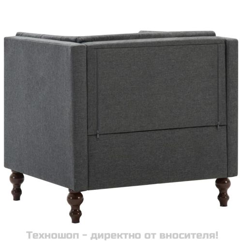 Фотьойл, тъмносив, текстил