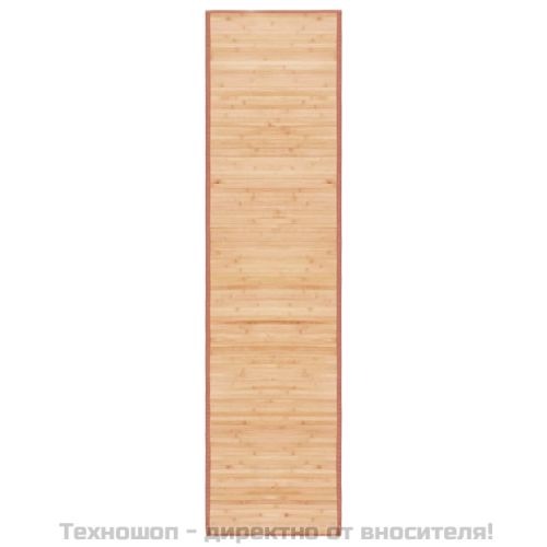 Бамбуков килим, 80x300 см, кафяв