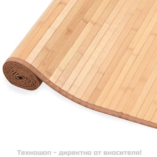 Бамбуков килим, 80x300 см, кафяв