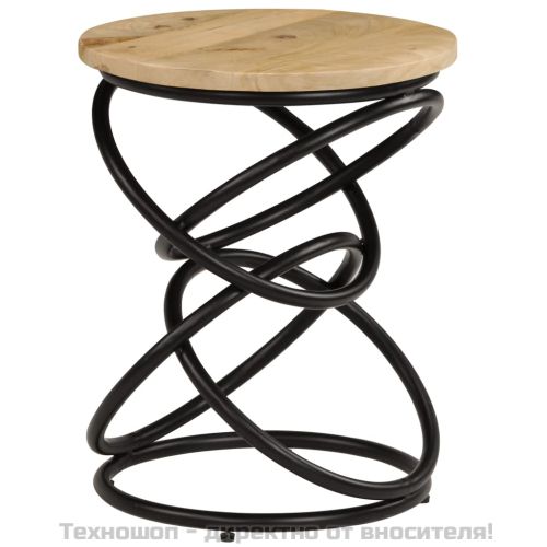 Крайна маса, мангово дърво масив, 40х50 см