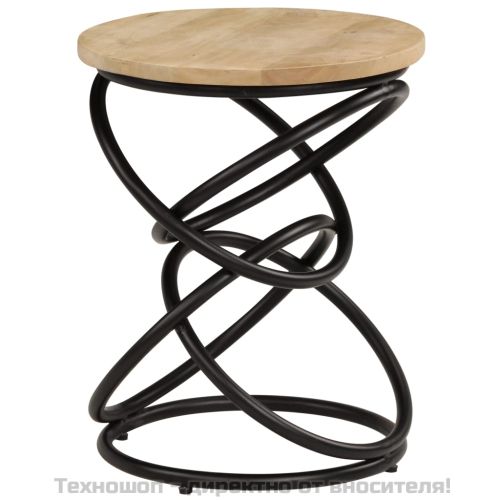 Крайна маса, мангово дърво масив, 40х50 см