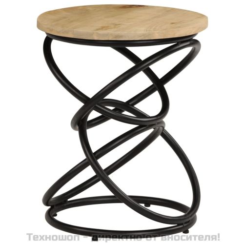 Крайна маса, мангово дърво масив, 40х50 см