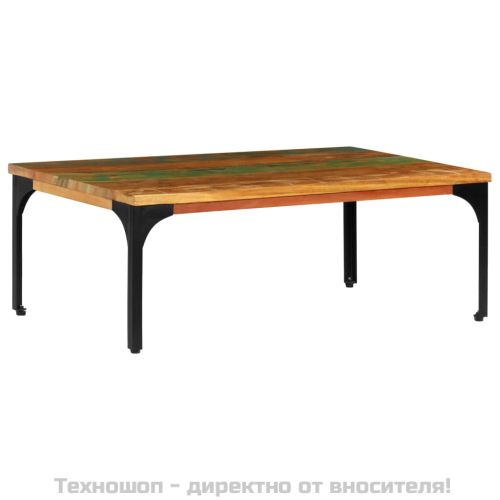 Маса за кафе, 100х60х35 см, регенерирано дърво масив