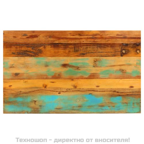 Маса за кафе, 100х60х35 см, регенерирано дърво масив