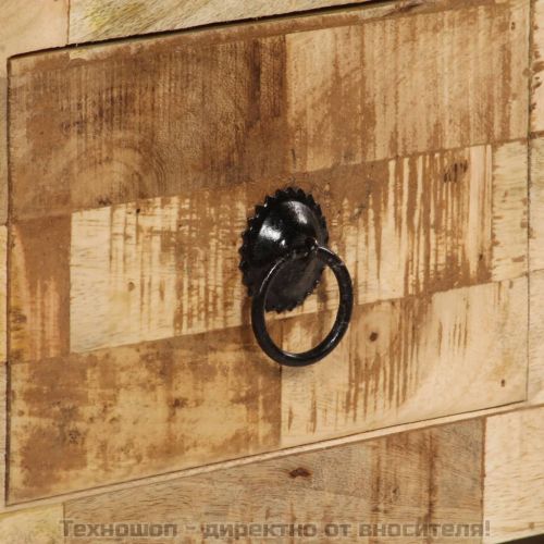 Маса за кафе, мангово дърво масив, 80x40x35 cм