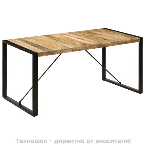 Трапезна маса, 160x80x75 см, мангово дърво масив