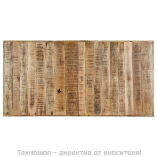 Трапезна маса, 140x70x75 cм, грубо мангово дърво масив
