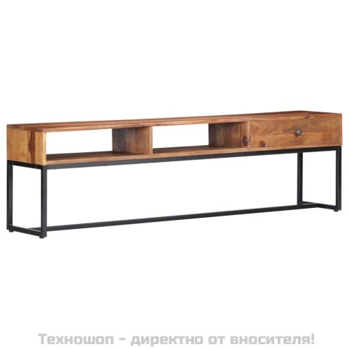 ТВ шкаф, 160x30x45 см, акациево дърво масив